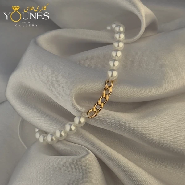 دستبند طلا مراوریدی کارتیر پنج حلقه